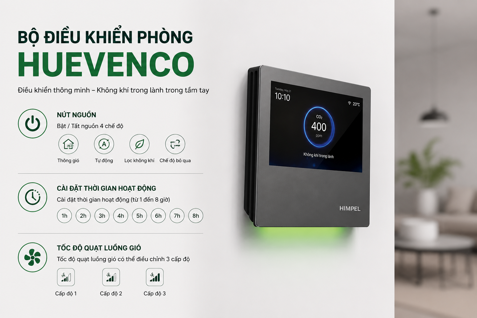 Máy Cấp Khí Tươi Trung Tâm Himpel Eco HRD-200EPI_U 18 Quy trình bảo dưỡng tháo lắp bộ lọc máy cấp khí tươi Himpel