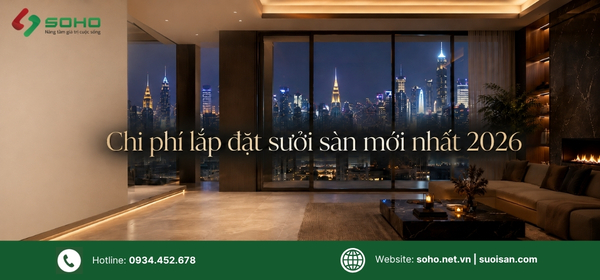 Chi phí lắp đặt sưởi sàn mới nhất 2026