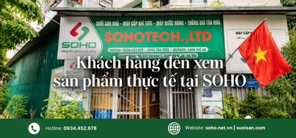Khách hàng đến xem sản phẩm thực tế tại SOHO