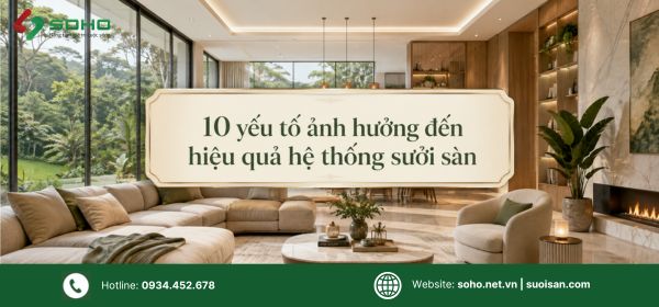 10 yếu tố ảnh hưởng đến hiệu quả hệ thống sưởi sàn