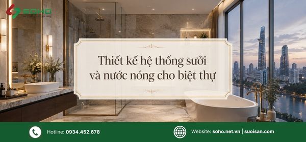 Thiết kế hệ thống sưởi và nước nóng cho biệt thự