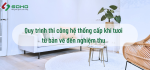 Quy trình thi công hệ thống cấp khí tươi từ bản vẽ đến nghiệm thu