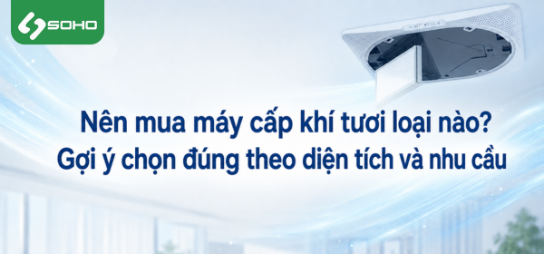 Nên mua máy cấp khí tươi loại nào? Gợi ý chọn đúng theo diện tích và nhu cầu