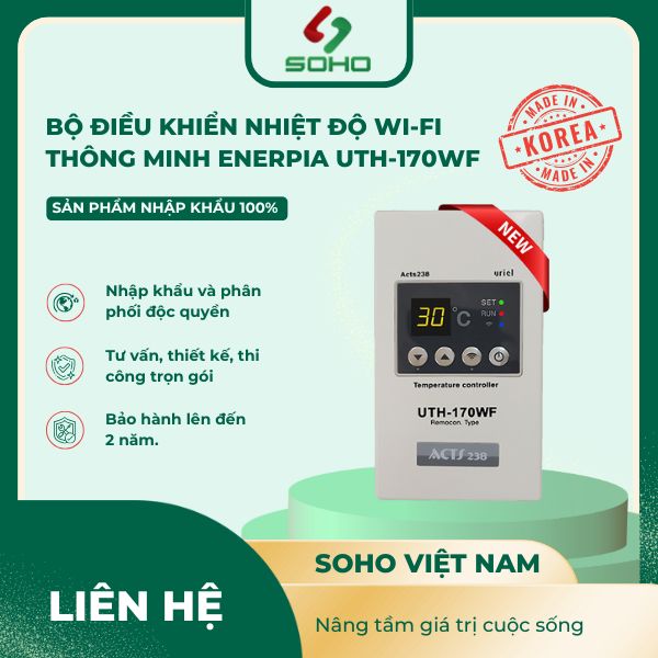 Bộ điều khiển nhiệt độ Wi-Fi thông minh Enerpia UTH-170WF