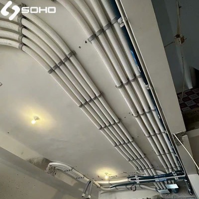 Ống cấp gió tươi mềm 2 lớp bằng nhựa kháng khuẩn PE HDPE D75