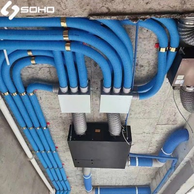 Ống cấp gió tươi mềm 2 lớp bằng nhựa kháng khuẩn PE HDPE D90