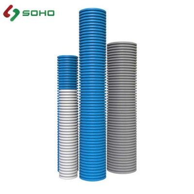 Ống cấp gió tươi mềm 2 lớp bằng nhựa kháng khuẩn PE HDPE D110