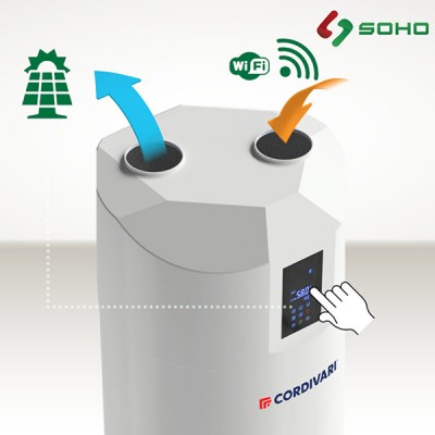 Máy bơm nhiệt nước nóng All In One Cordivari Bollyterm HP Net 200L Smart Wifi