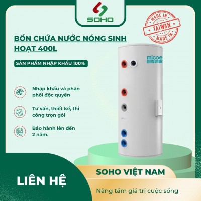 Bồn chứa nước nóng sinh hoạt 400L