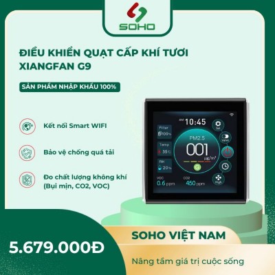 Điều khiển máy cấp khí tươi WIFI G9