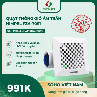Quạt thông gió âm trần Himpel FZA-70S1
