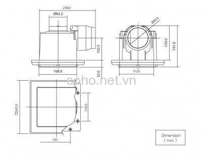 Quạt Thông Gió Âm Trần ALASKA 728