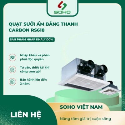 Quạt Sưởi Ấm Bằng Thanh Carbon RS618 