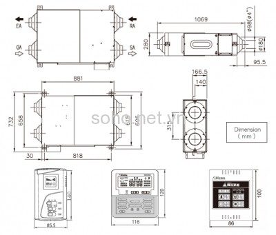 Máy thông gió, cấp gió tươi VH-6318