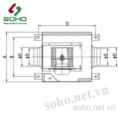 Quạt cấp gió tươi 1 chiều XINGYI KFV-20DP