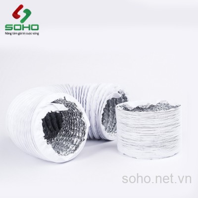 Ống gió bạc bọc nhựa 2 lớp Micro Airsun Ree-FHLG-100