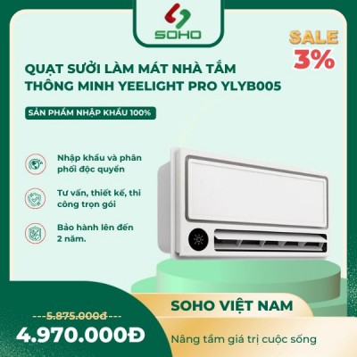 Quạt Sưởi Làm Mát Nhà Tắm Thông Minh Yeelight Pro YLYB005