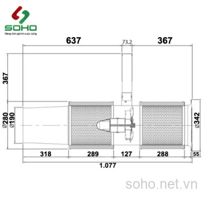 Quạt Hướng Trục Công Nghiệp Fanzic Jetfan TFZ-E20DSA