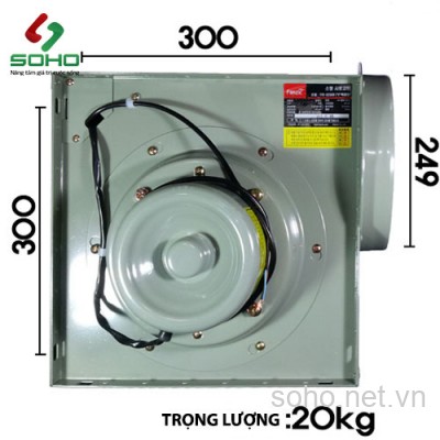Quạt Hút Mùi Công Nghiệp Fanzic TFB-G25DS