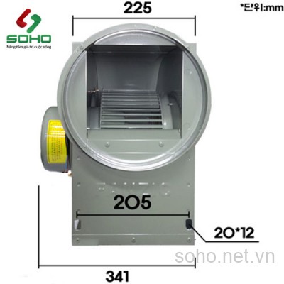 Quạt Hút Mùi Công Nghiệp Fanzic TFB-G25DS