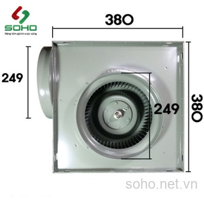 Quạt Hút Mùi Công Nghiệp Fanzic TFB-G25DS