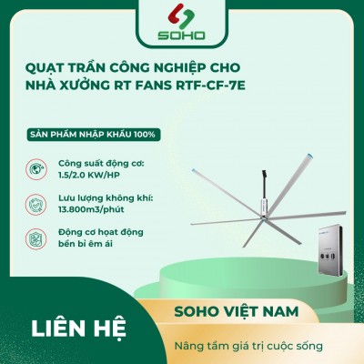Quạt Trần Công Nghiệp Cho Nhà Xưởng RT Fans RTF-CF-7E