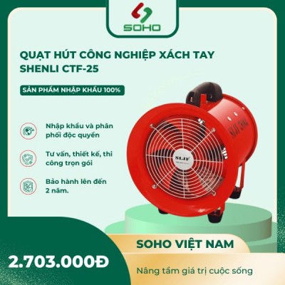 Quạt Hút Công Nghiệp Xách Tay Shenli CTF-25