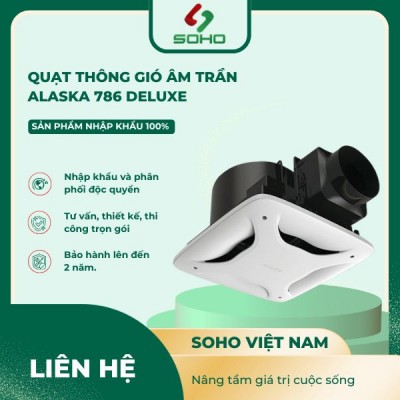 Quạt Thông Gió Âm Trần Alaska 786 Deluxe