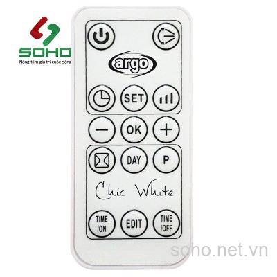 Quạt sưởi treo tường ARGO CHIC WHITE ITALY