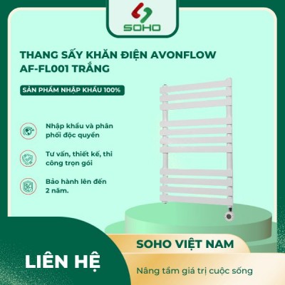 Thang Sấy Khăn Điện Avonflow AF-FL001 Trắng