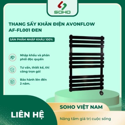 Thang Sấy Khăn Điện Avonflow AF-FL001 Đen