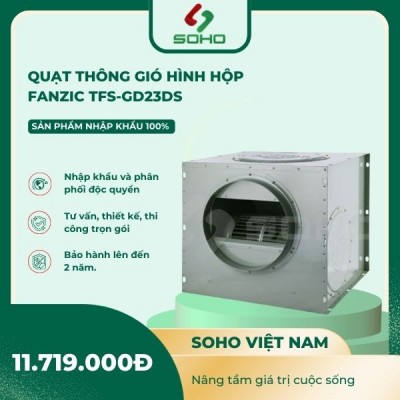 Quạt Thông Gió Hình Hộp Fanzic TFS-GD23DS