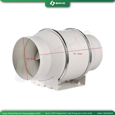 Quạt hút nối ống đồng trục HF-150P