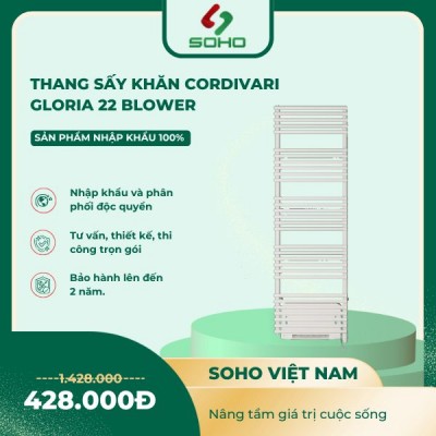 Thang Sấy Khăn Điện Cordivari GLORIA 22 Blower kèm sưởi 790x480