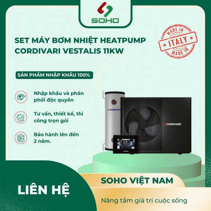 SET Máy bơm nhiệt Heatpump Cordivari Vestalis 11KW
