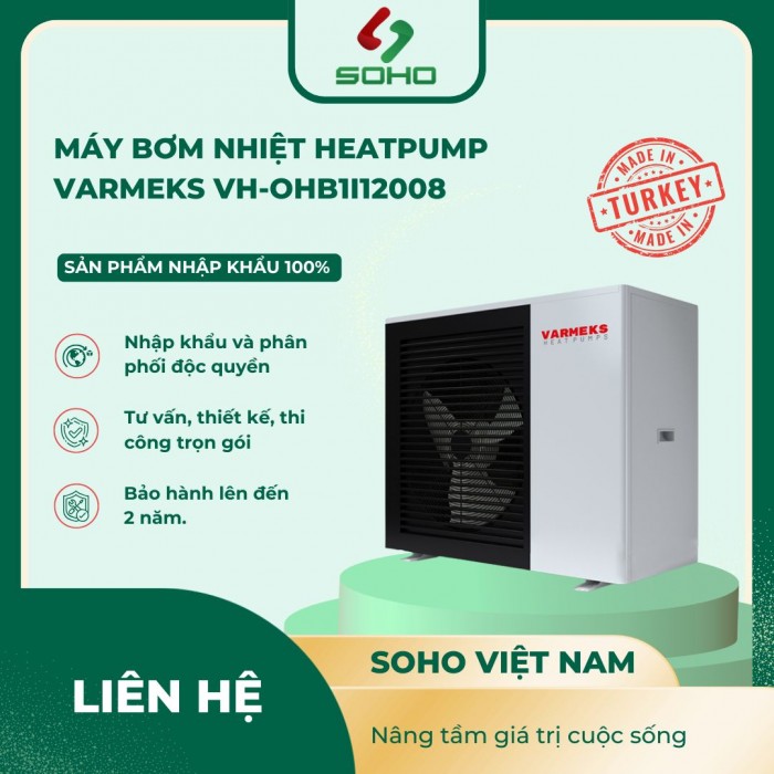 Máy bơm nhiệt Heatpump Varmeks VH-OHB1I12008	