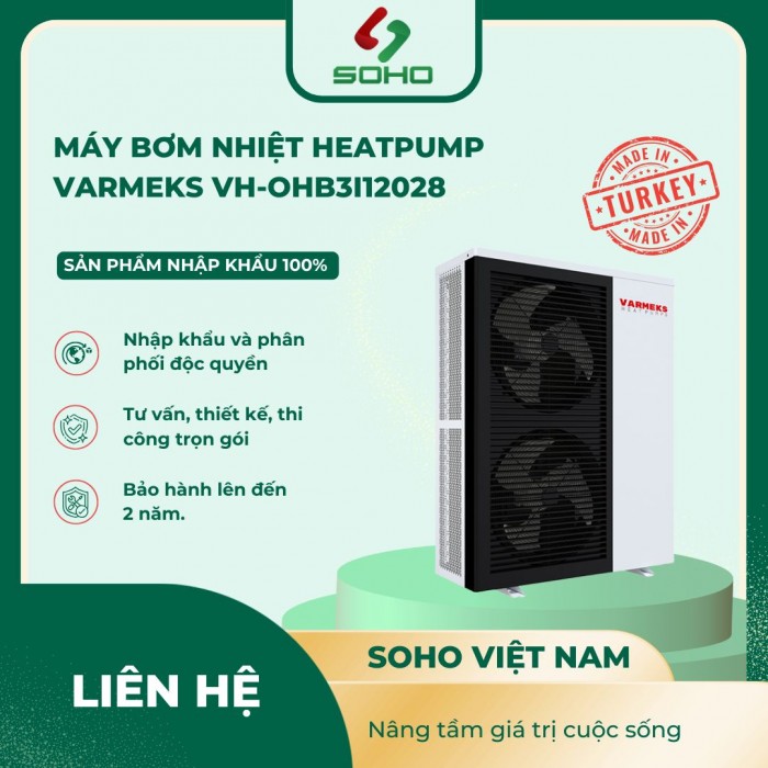 Máy bơm nhiệt Heatpump Varmeks VH-OHB3I12028