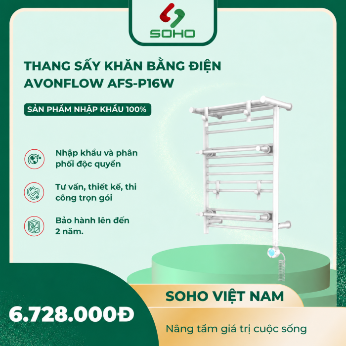 Thang Sấy Khăn Bằng Điện Avonflow AFS-P16W