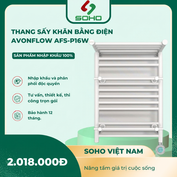Thang Sấy Khăn Bằng Điện Avonflow AFS-P16W