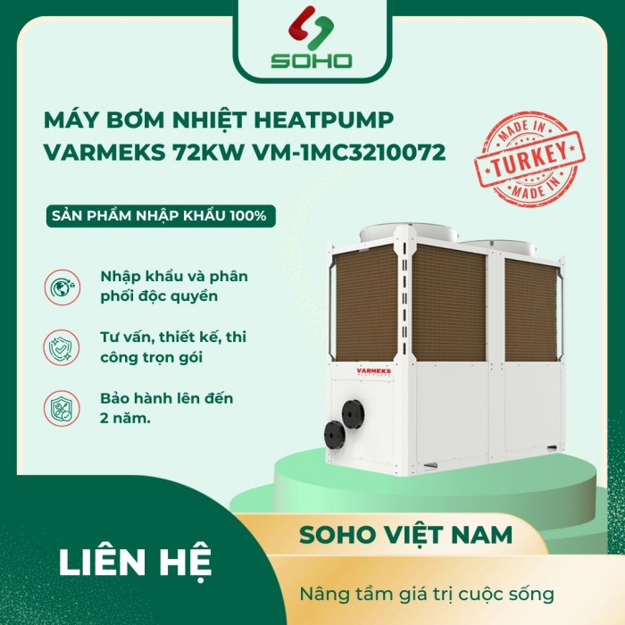 Máy bơm nhiệt Heatpump Varmeks 72Kw VM-1MC3210072