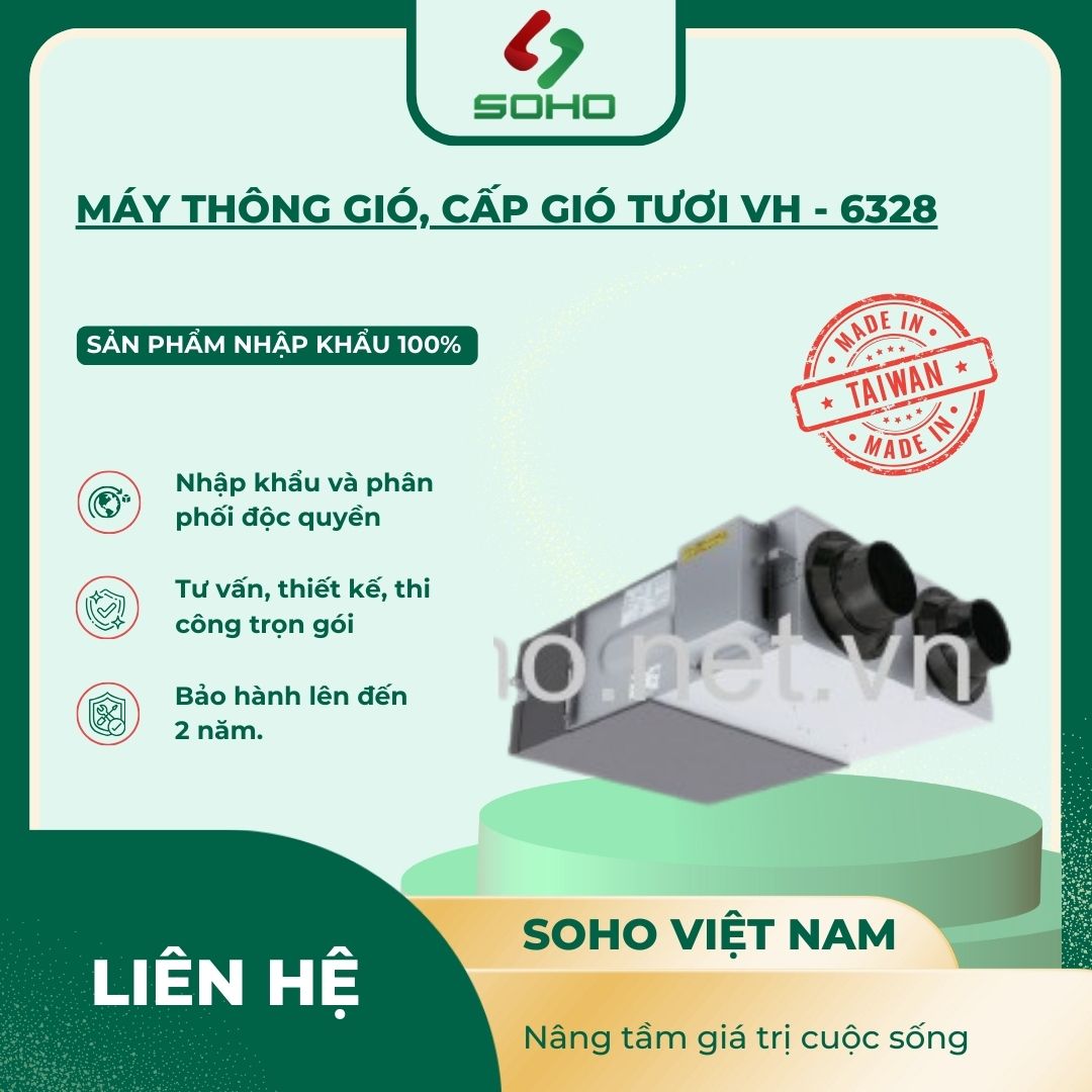 Máy thông gió, cấp gió tươi VH - 6328 