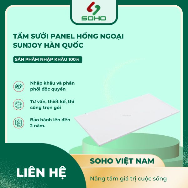 Tấm Sưởi Panel Hồng Ngoại Sunjoy Hàn Quốc