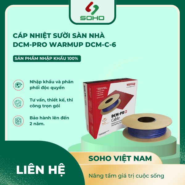Cáp Nhiệt Sười Sàn Nhà DCM-Pro Warmup DCM-C-6