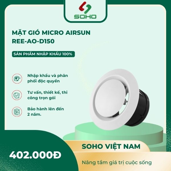 Miệng gió Micro Airsun Ree-AO-D150