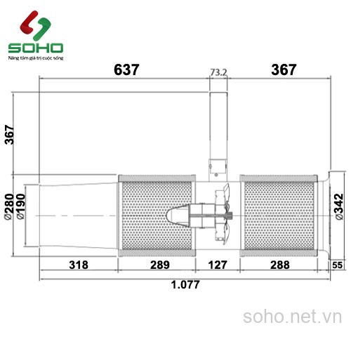 Quạt Hướng Trục Công Nghiệp Fanzic Jetfan TFZ-E20DSA