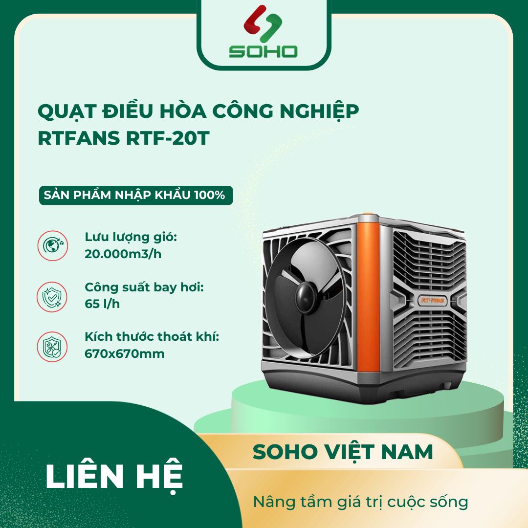 Quạt Điều Hòa Công Nghiệp RTFANS RTF-20T