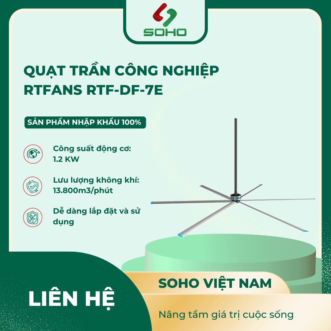 Quạt Trần Công Nghiệp RTFANS RTF-DF-7E