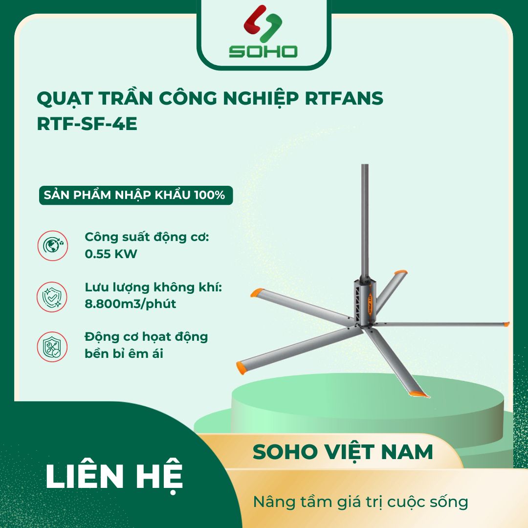Quạt Trần Công Nghiệp RTFANS RTF-SF-4E