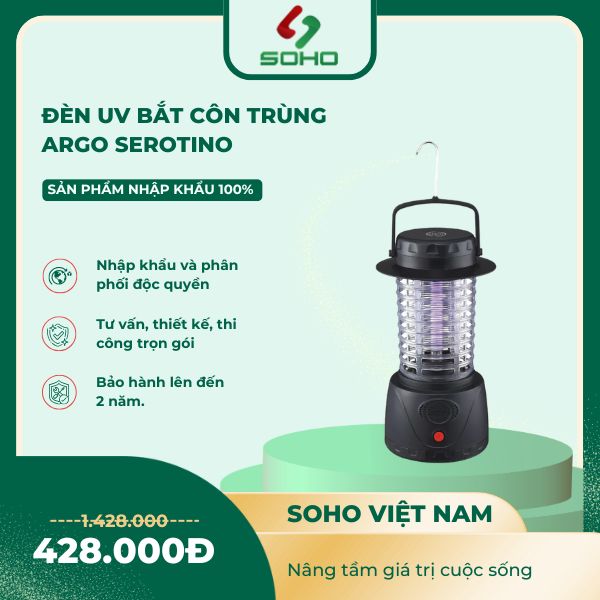 ĐÈN UV BẮT CÔN TRÙNG ARGO SEROTINO