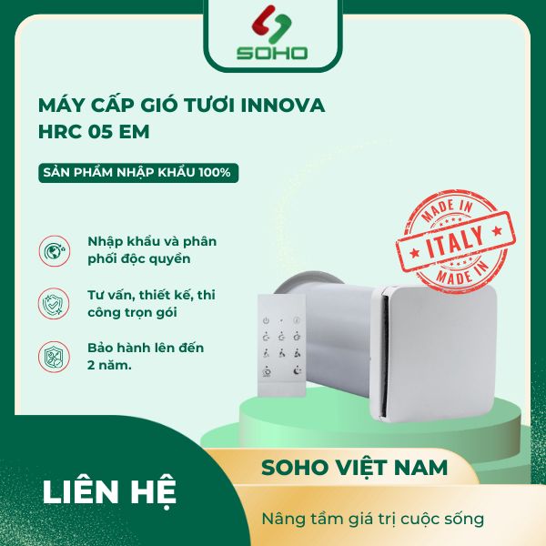 Máy cấp gió tươi gắn tường INNOVA HRC-05 EM